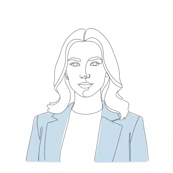 Minimalistische Strichzeichnung