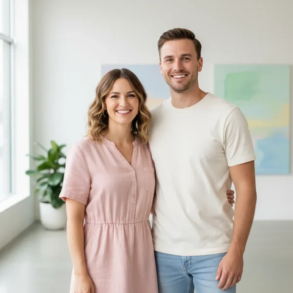 Classic Wedding Portrait - Before