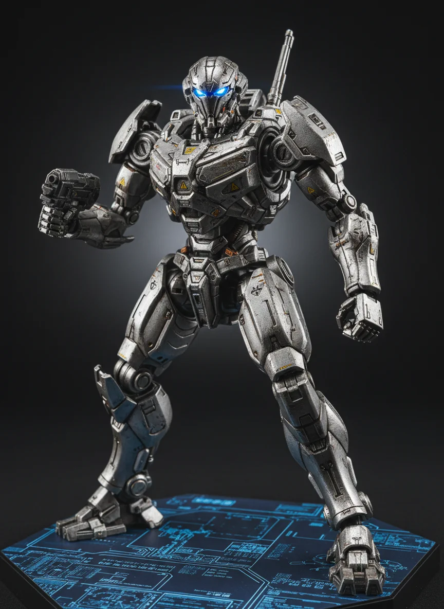 Futuristic Robot Action Figure