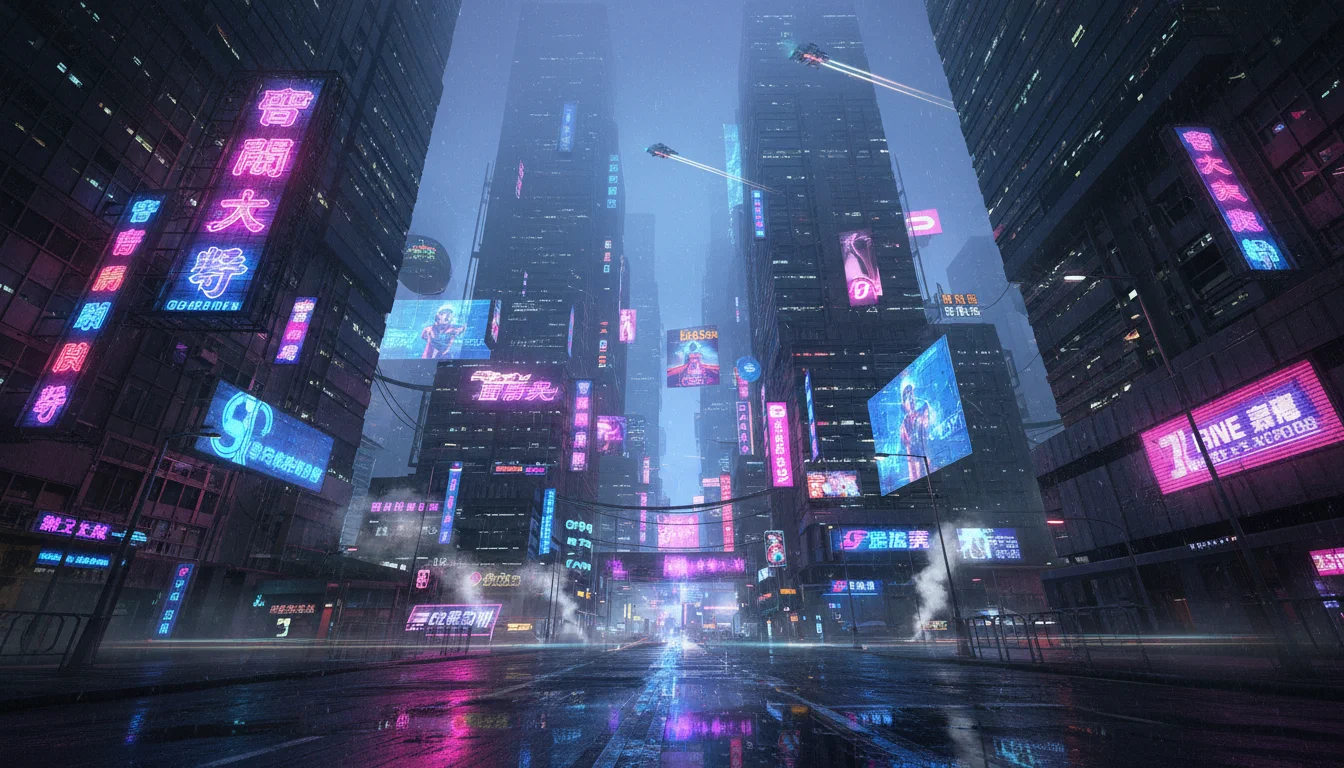 Neon Cyberpunk City