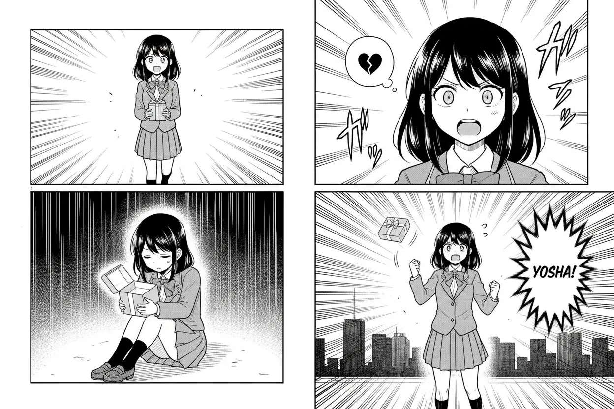 KI behält konsistenten Comic-Kunststil über mehrere Tafeln bei