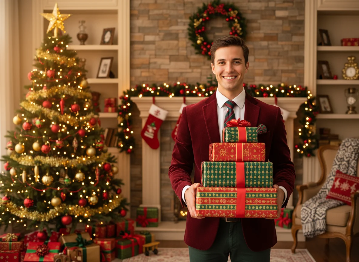 AI Christmas photos for holiday greeting cards - After