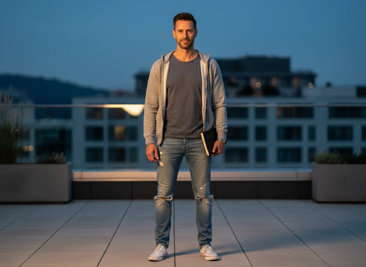 AI clothing change for professional look - Before