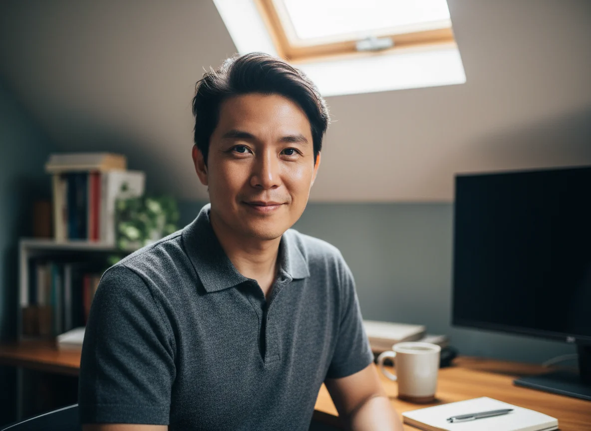 Create business headshots instantly - Before