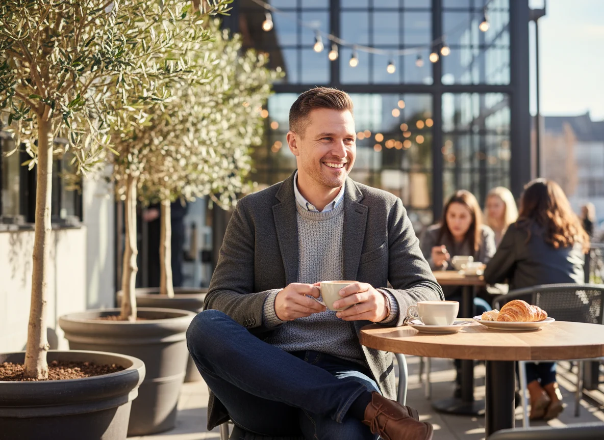 Casual professional headshot style - Before