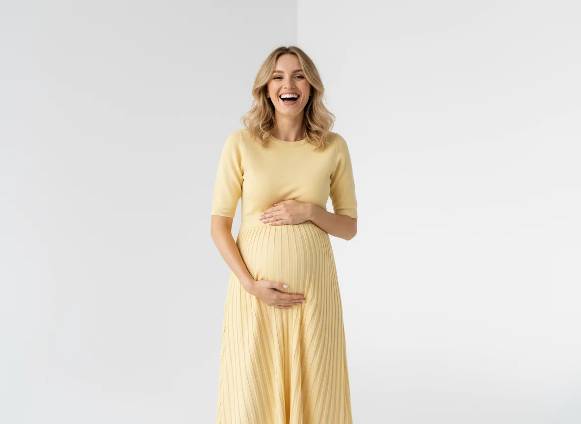 Pregnancy announcement photo - After