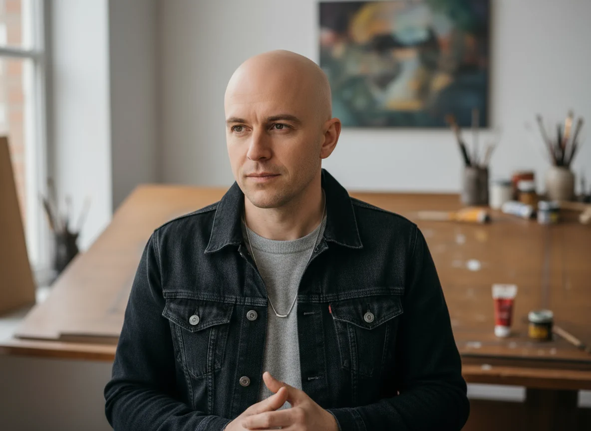 Explore bald look with preview filter - After