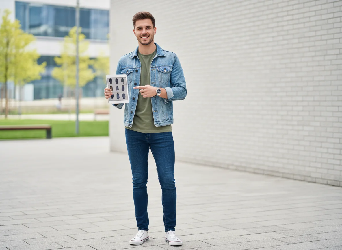 Online clothes shopping preview tool - Before