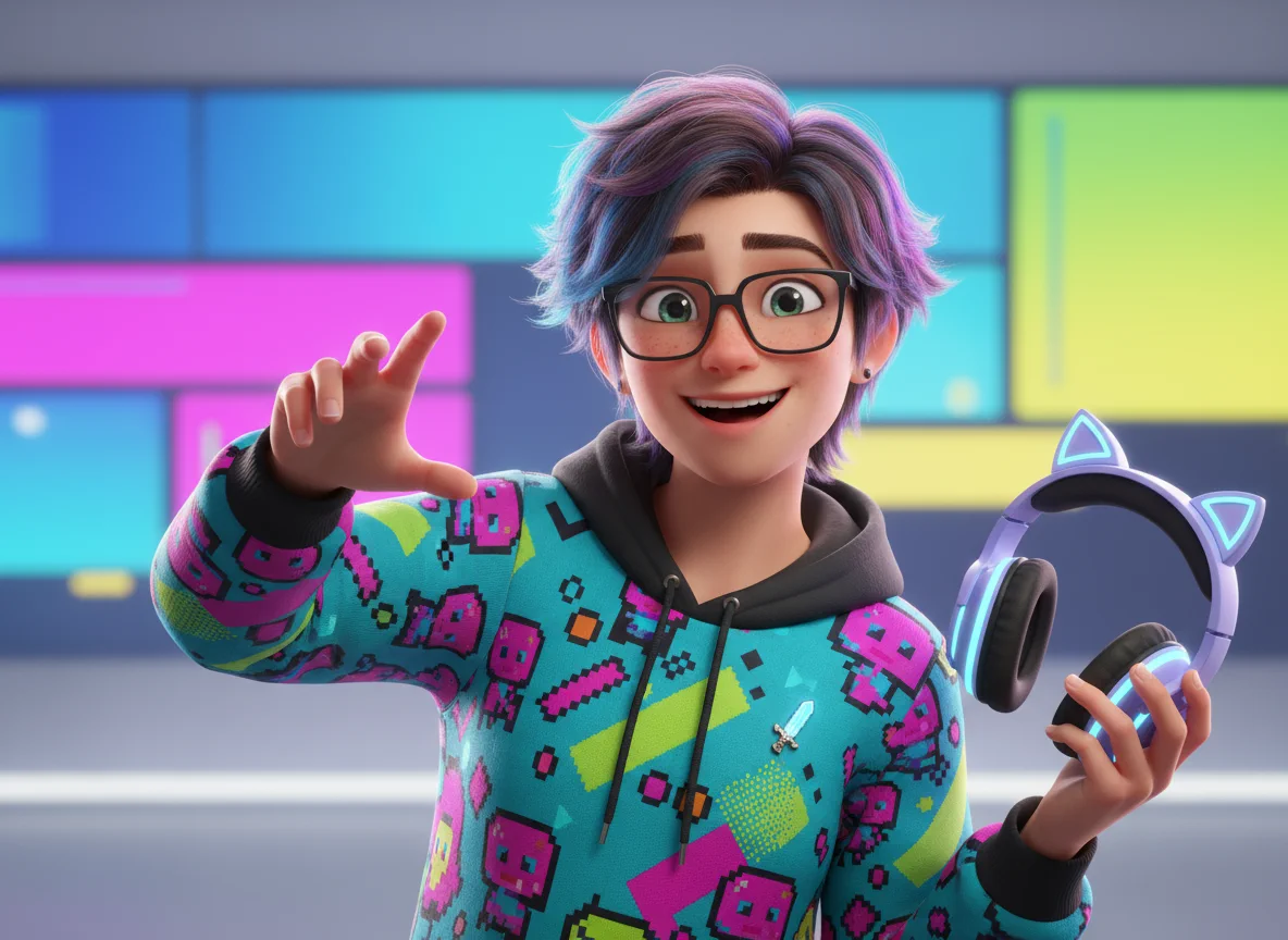 Custom 3D character creation from photos with Pixar-style rendering - Before