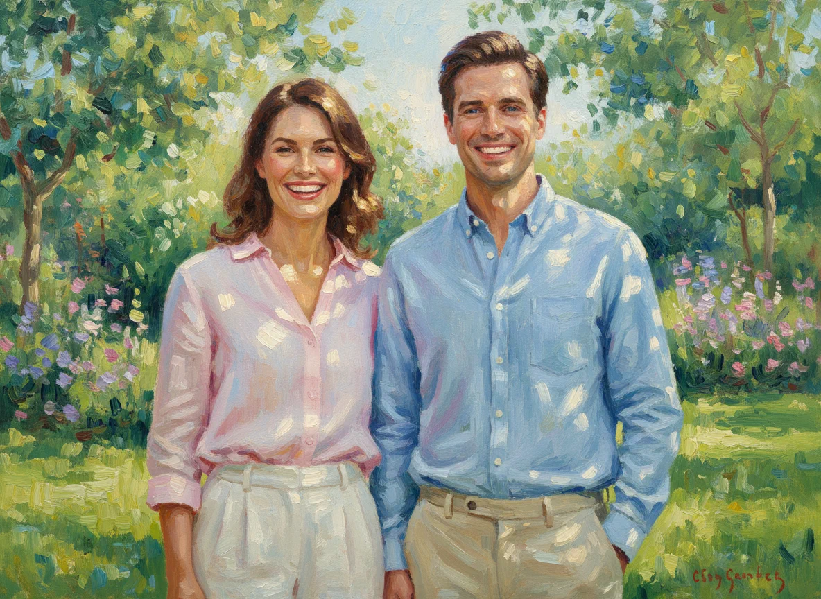 Photo transformed into impressionist painting showing authentic Monet-style brushwork and light effects - After