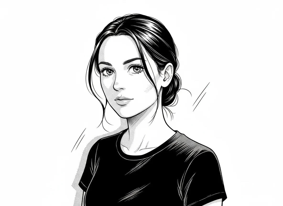 Porträt-Schablonenkonverter - After