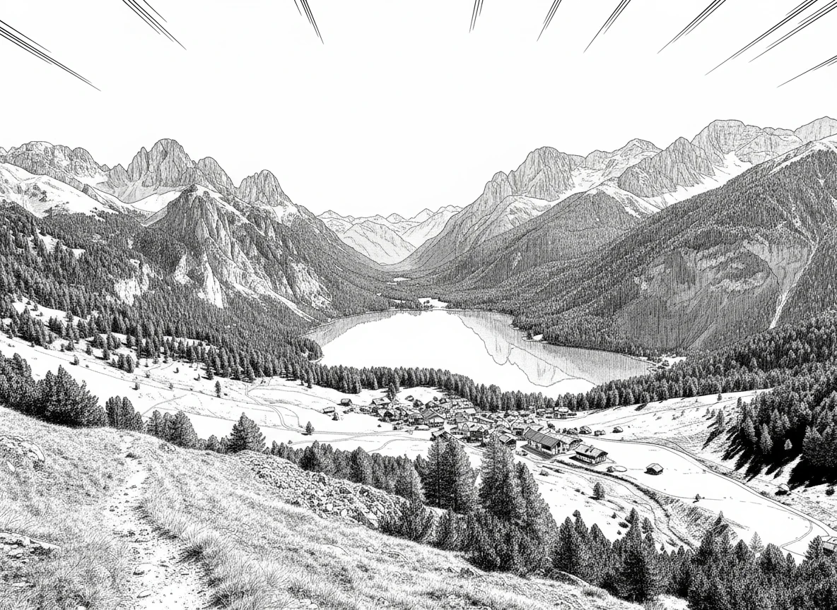 Individuelle Strichzeichnungen aus Landschaftsfotos erstellen - After