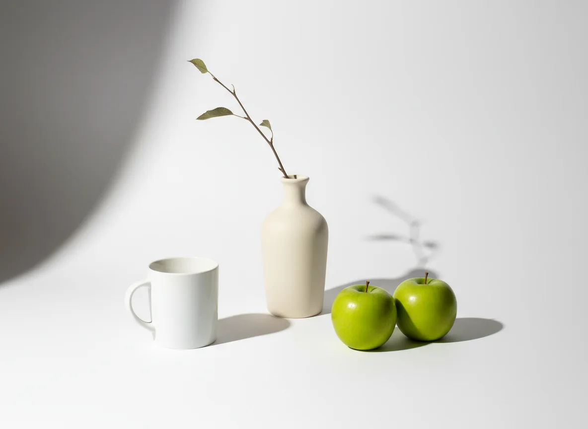 Stillleben-Fotos in Umrisszeichnungen verwandeln - Before