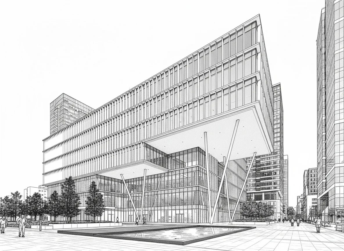 Erstellen Sie Umrisszeichnungen für Architekturdesign - After