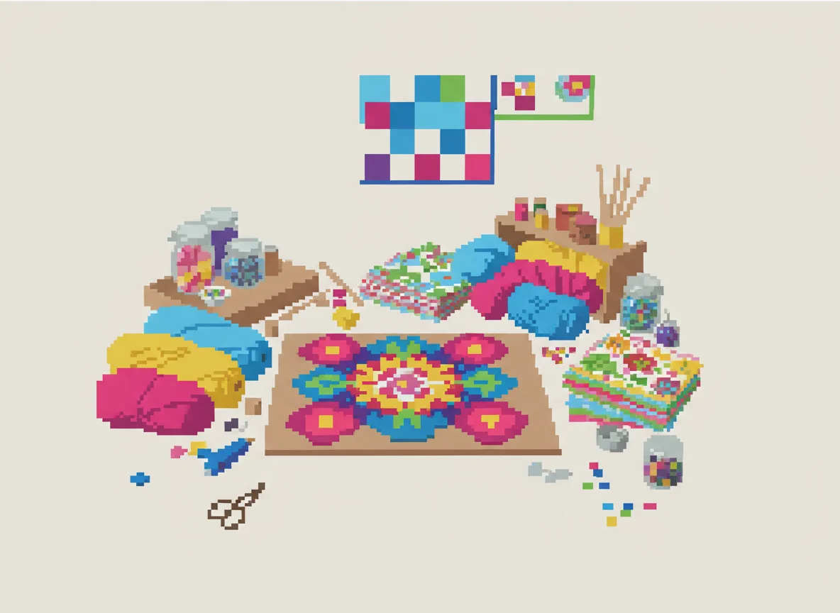 Pixel-Handwerkskunst und DIY-Projekte - After